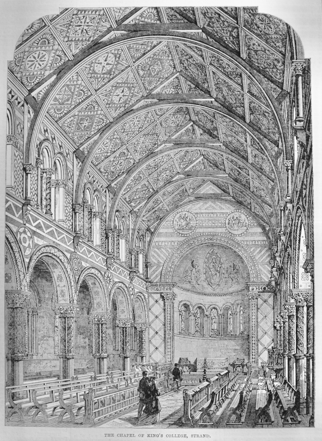 The Chapel of King's College, Strand - 1869
