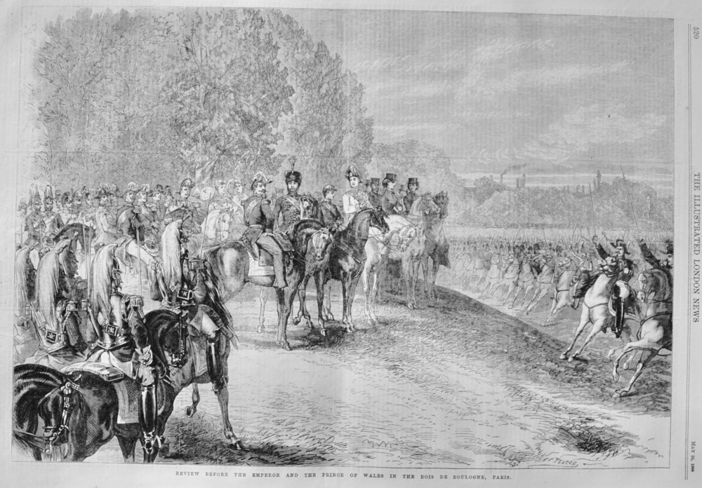 Review before the Emperor and the Prince of Wales - 1869