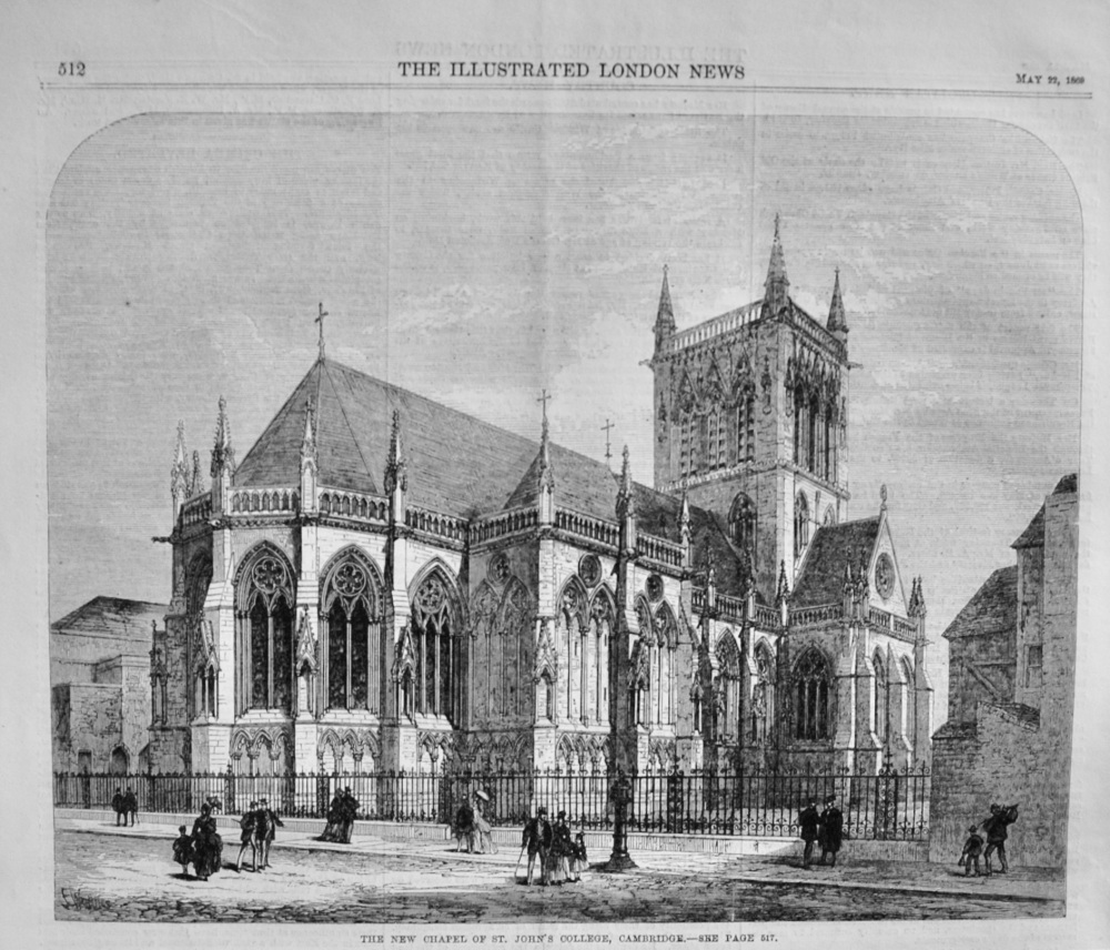 The New Chapel of St John's College, Cambridge - 1869