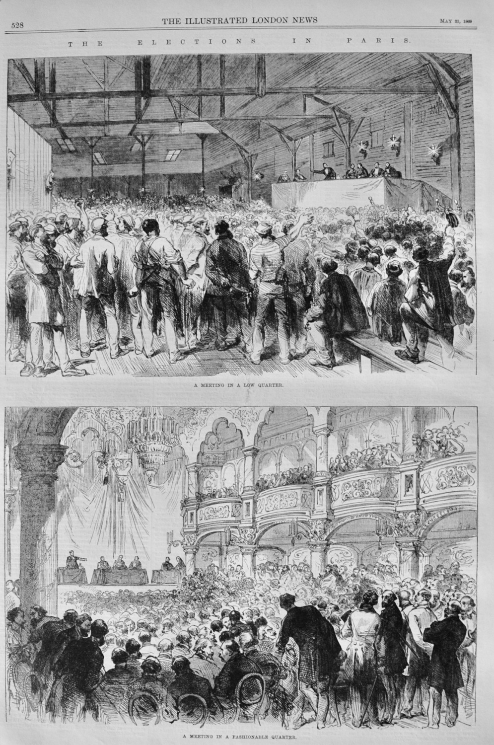 The Elections in Paris - 1869
