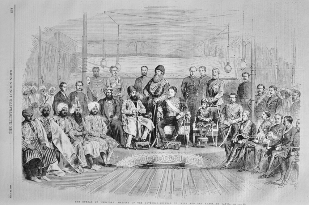The Durbar at Umballah - 1869