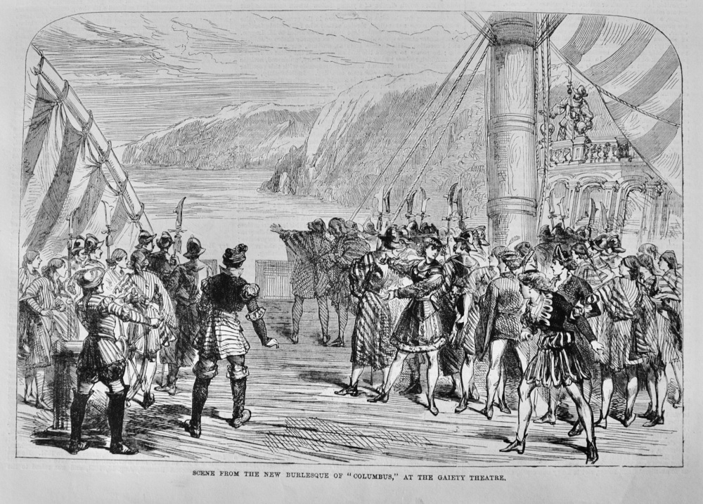 "Columbus," at the Gaiety Theatre - 1869