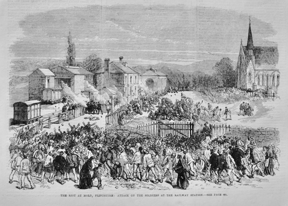 Riots in Mold, Flintshire - 1869