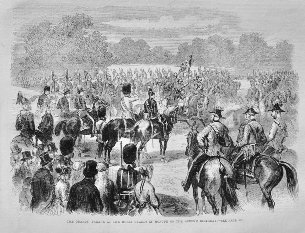 The Guards' Parade at Horse Guards - 1869