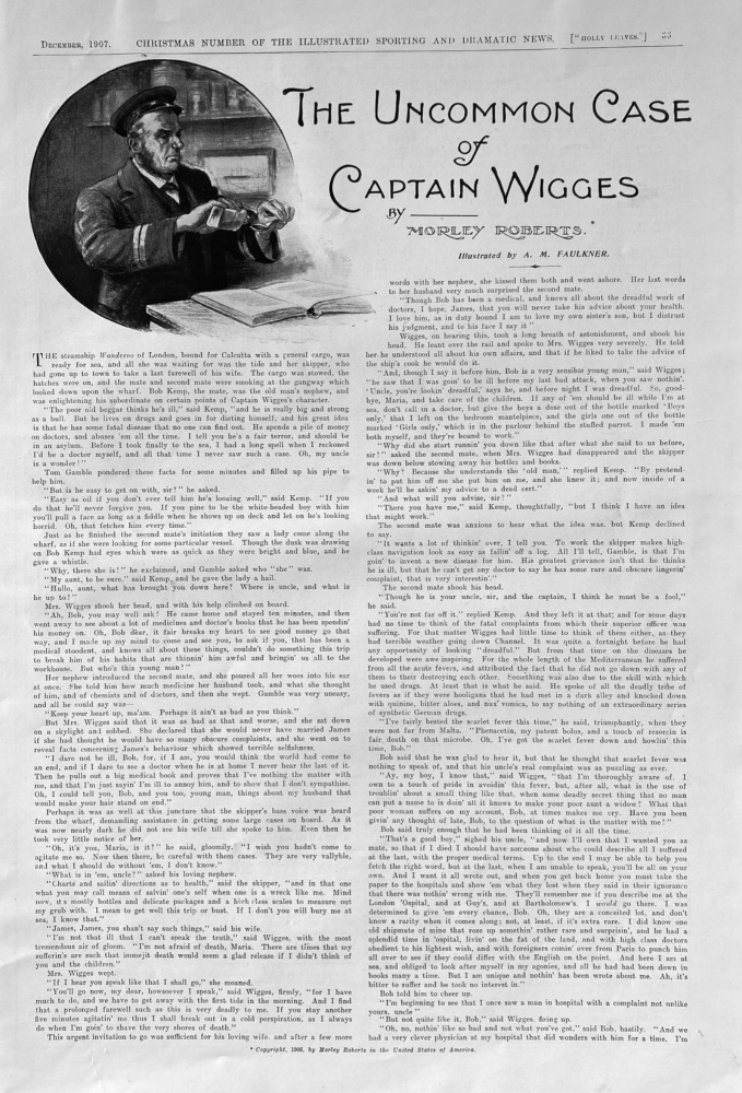 The Uncommon Case of Captain Wigges.  1907.