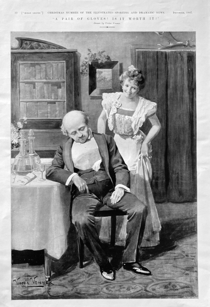 "A Pair of Gloves !  Is It Worth It ?".  1907.