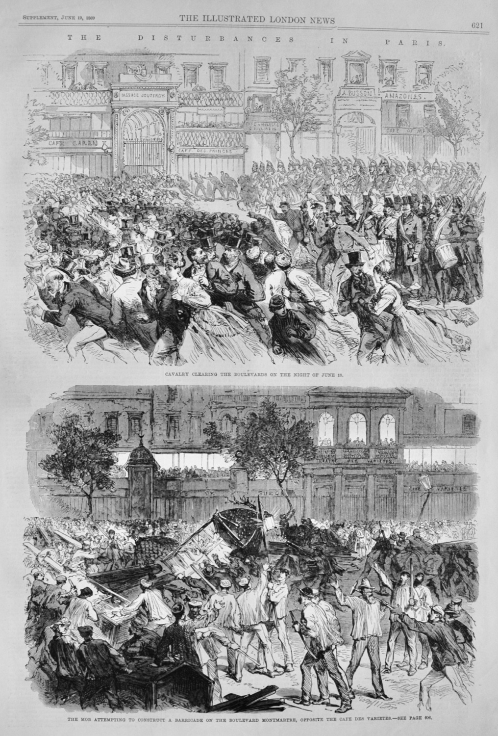 The Disturbances in Paris - 1869