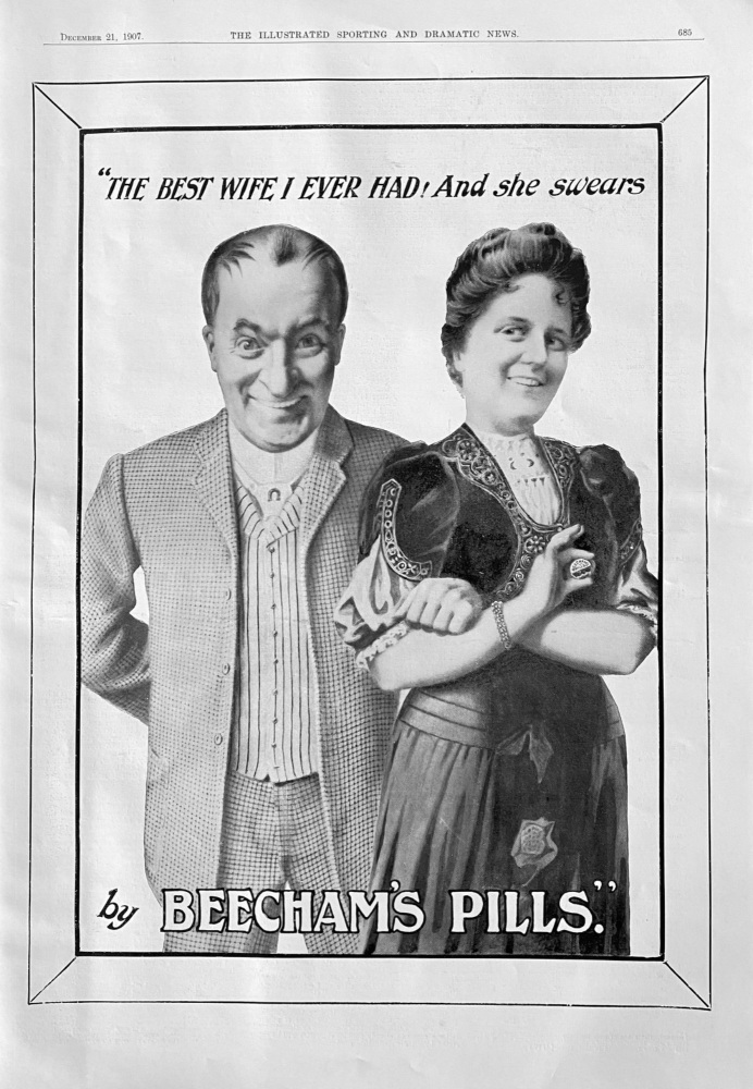 Beecham's Pills. 1907.