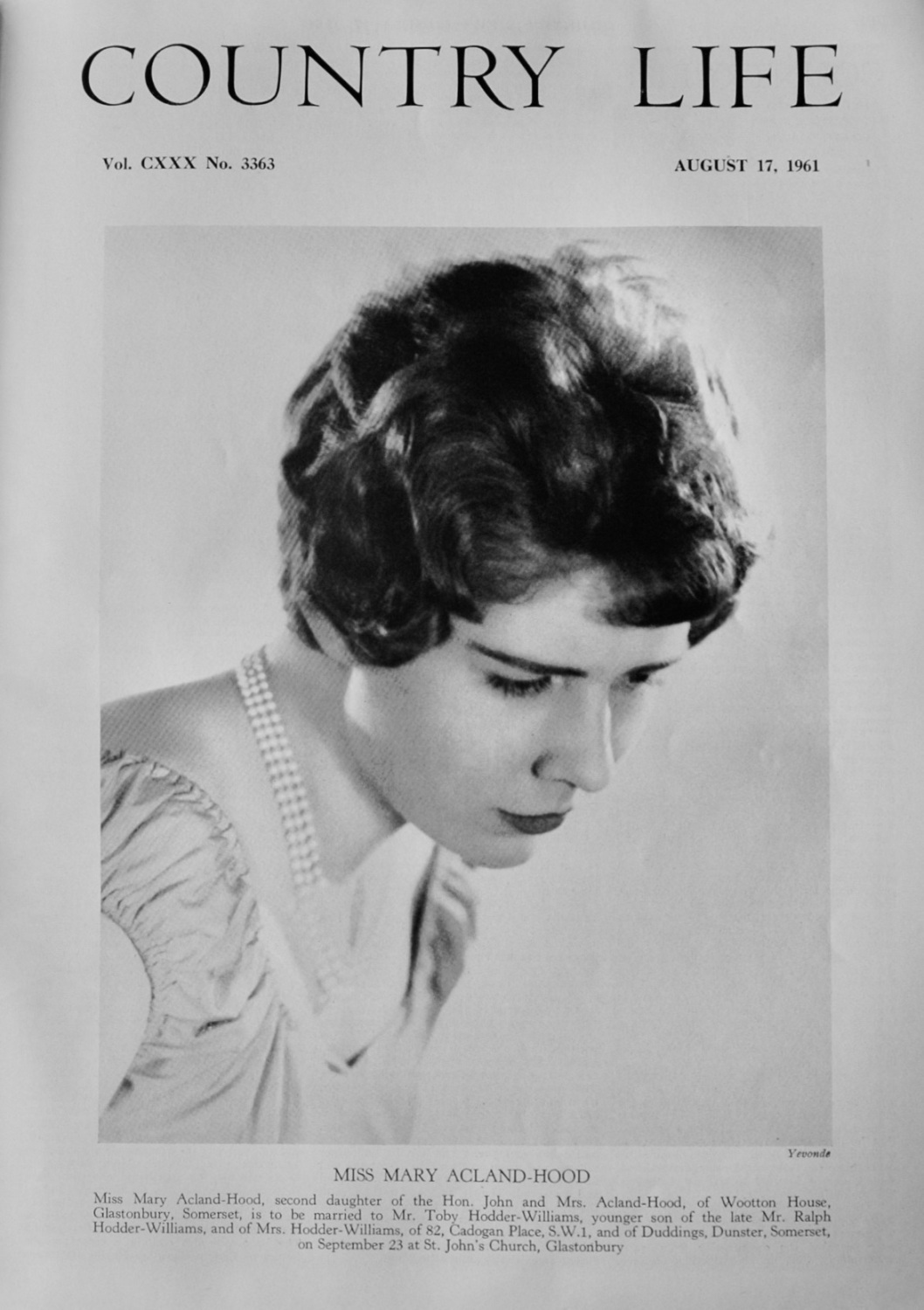 Country Life - August 17, 1961