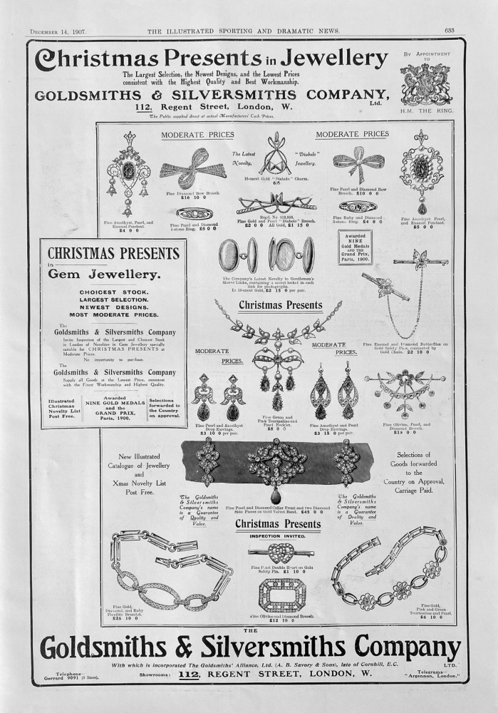 Goldsmiths & Silversmiths Company Ltd.  1907.