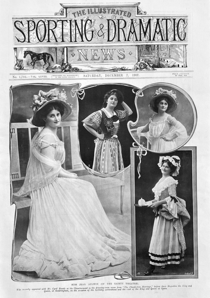 Miss Jean Aylwin  (of the Gaiety Theatre.). 1907.