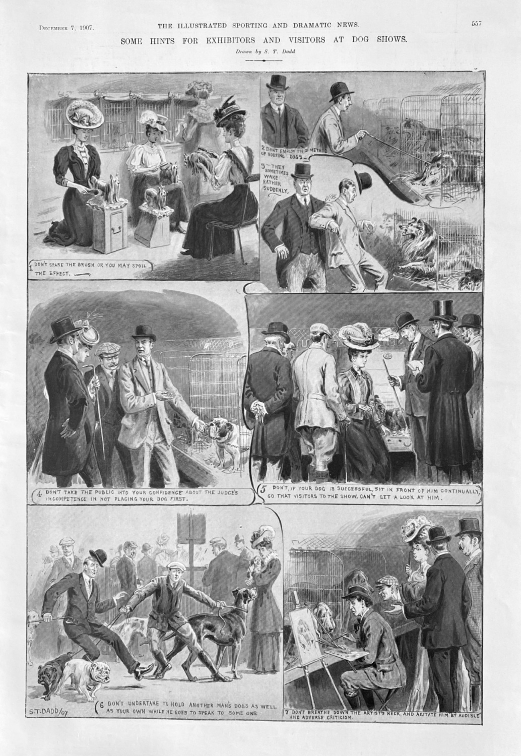 Some Hints for Exhibitors and Visitors at Dog Shows.  1907.