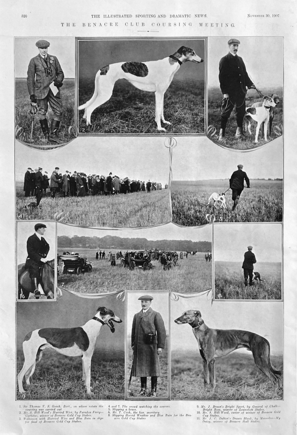 The Benacre Club Coursing Meeting.  1907.