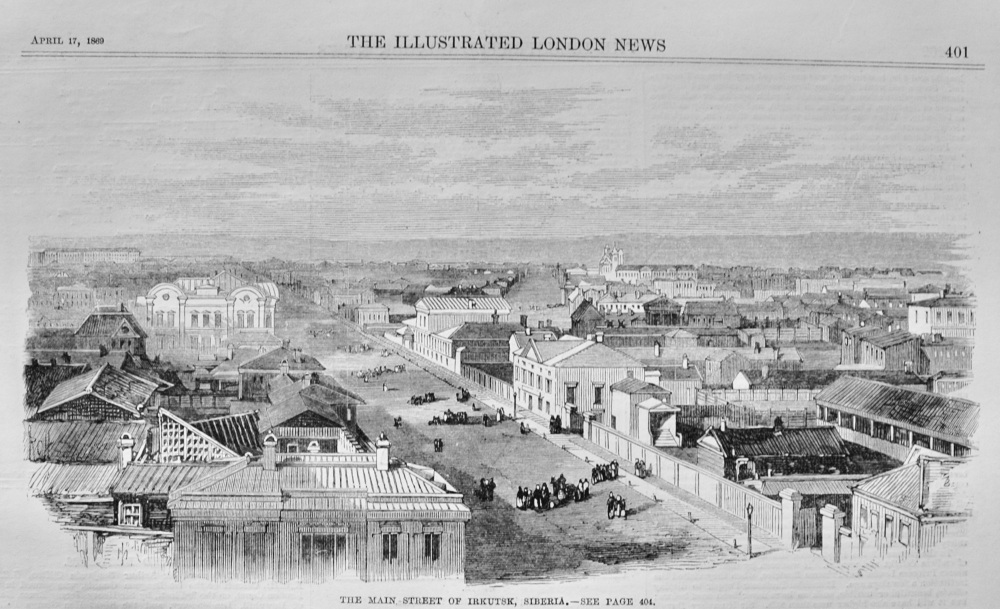 The Main Street of Irkutsk - 1869