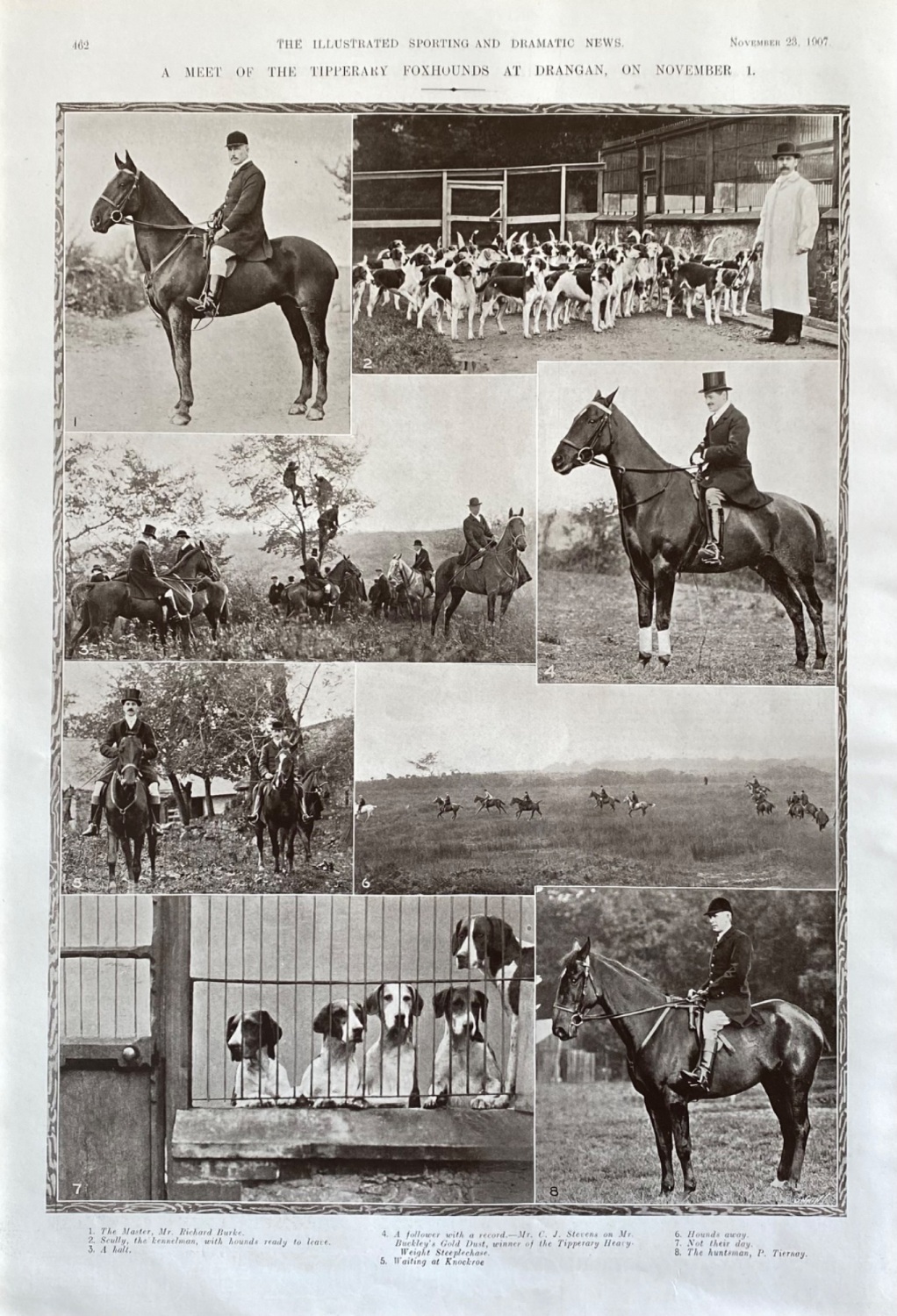 A Meet of the Tipperary Foxhounds at Drangan, on November 1st. 1907.