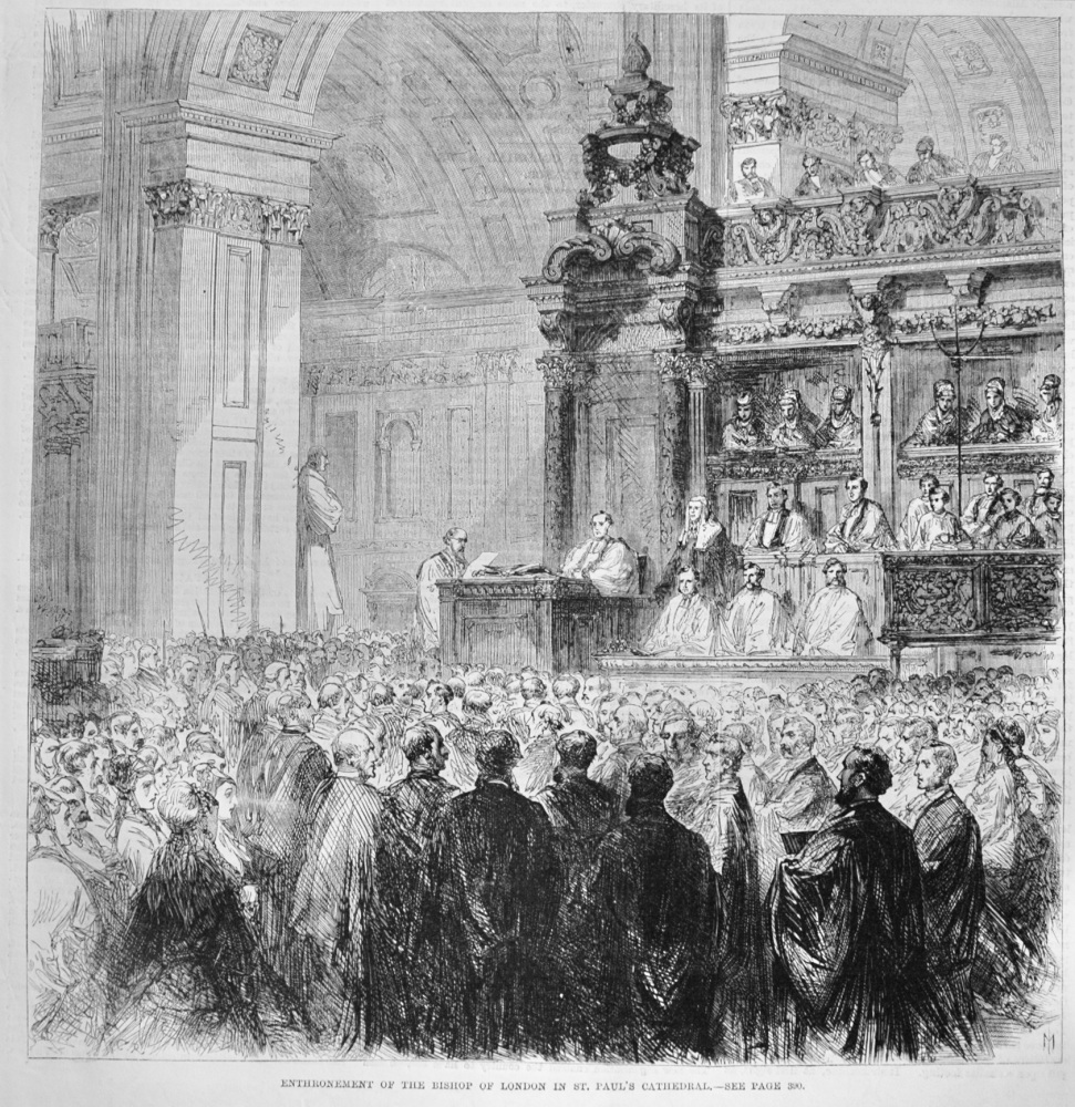 Enthronement of the Bishop of London - 1869