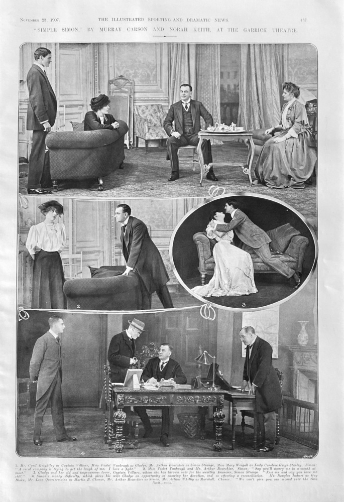 "Simple Simon," by Murray Carson and Norah Keith, at the Garrick Theatre.  1907.