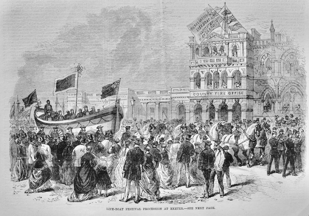 Lifeboat Festival at Exeter - 1869