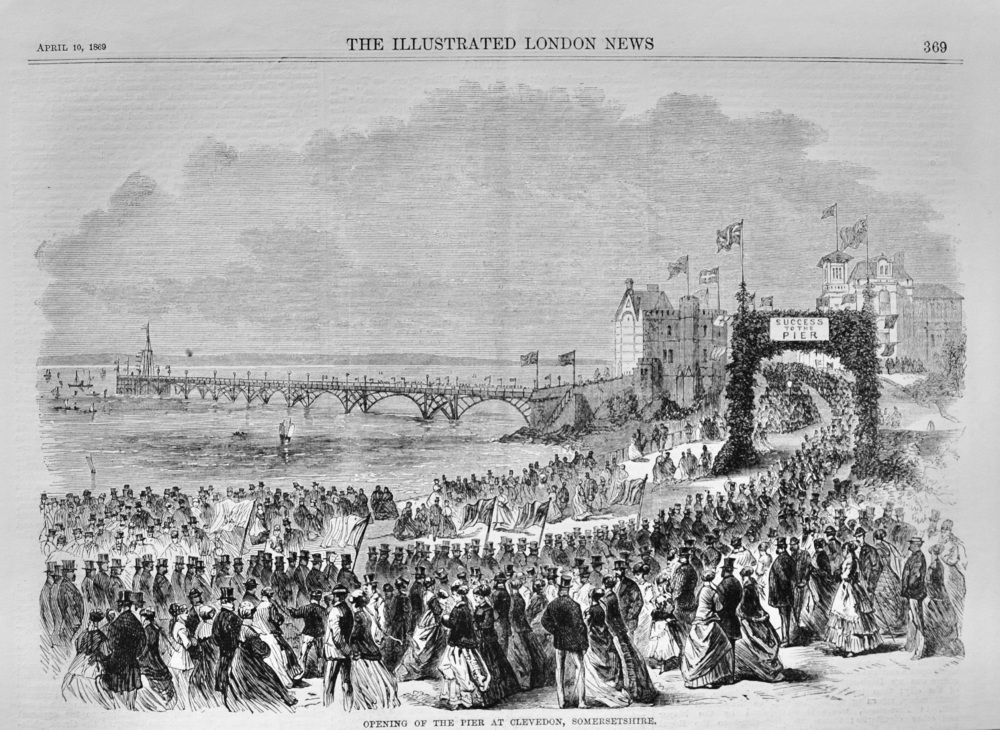 Opening of the Pier at Clevedon, Somerset - 1869