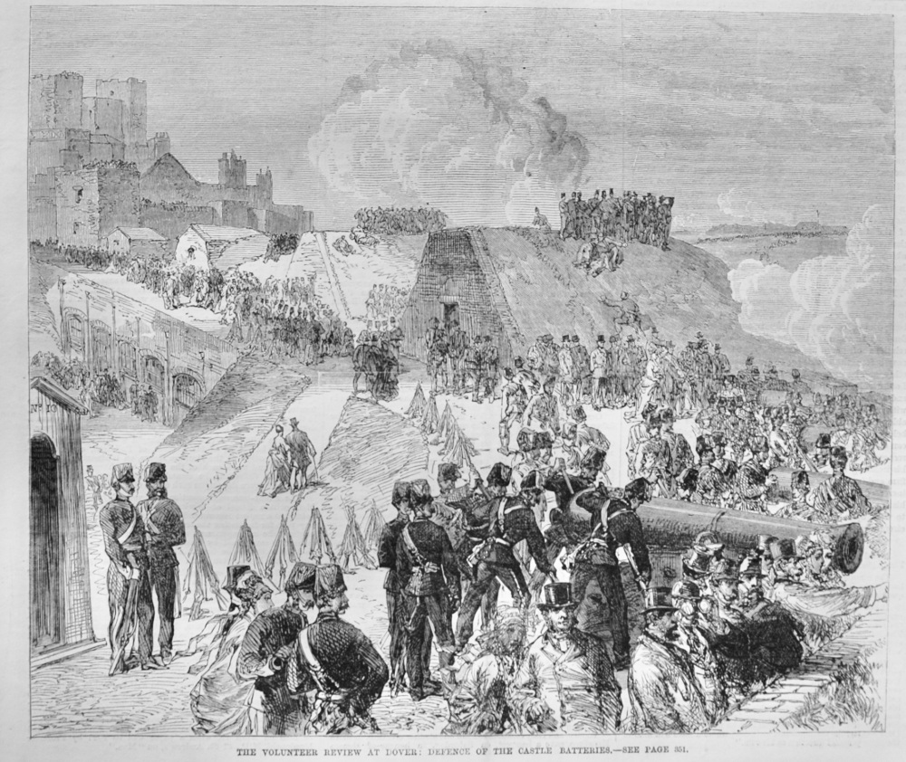 The Volunteer Review at Dover - 1869
