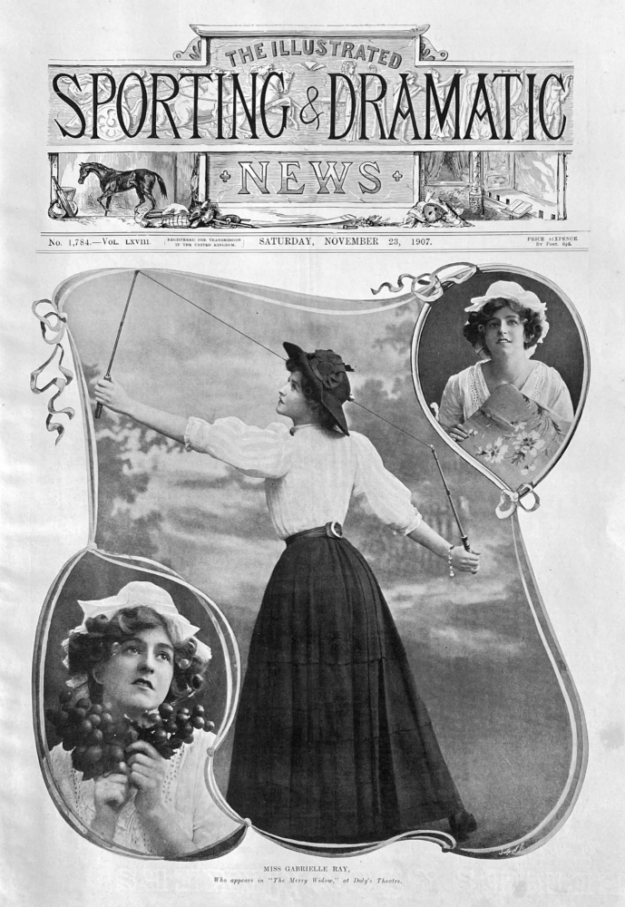 Miss Gabrielle Ray, Who appears in "The Merry Widow," at Daly's Theatre.  1907.
