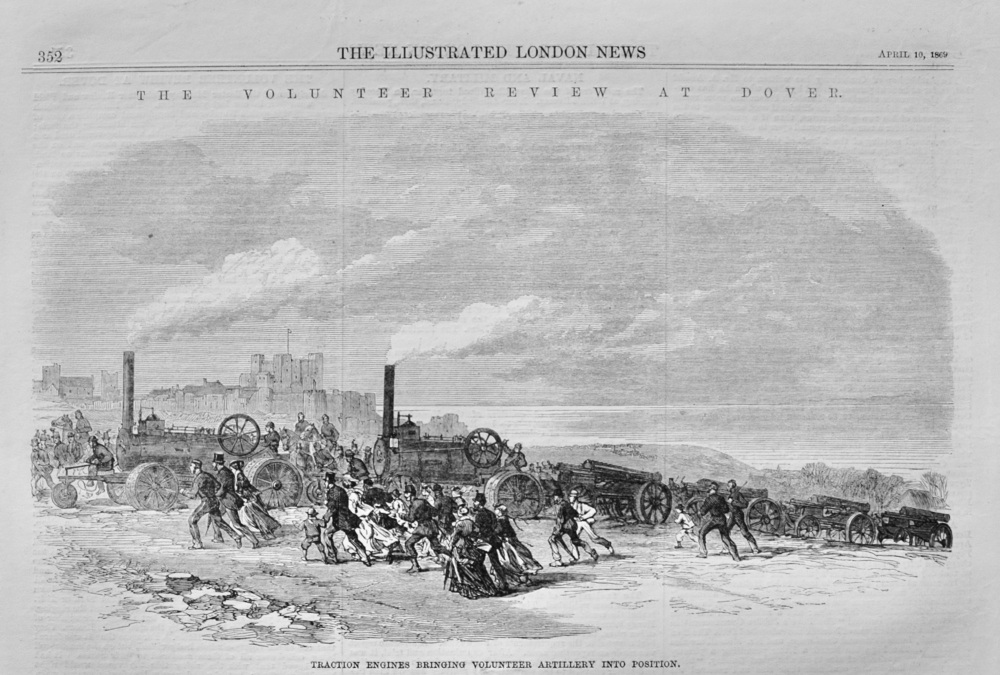 The Volunteer Review at Dover - 1869