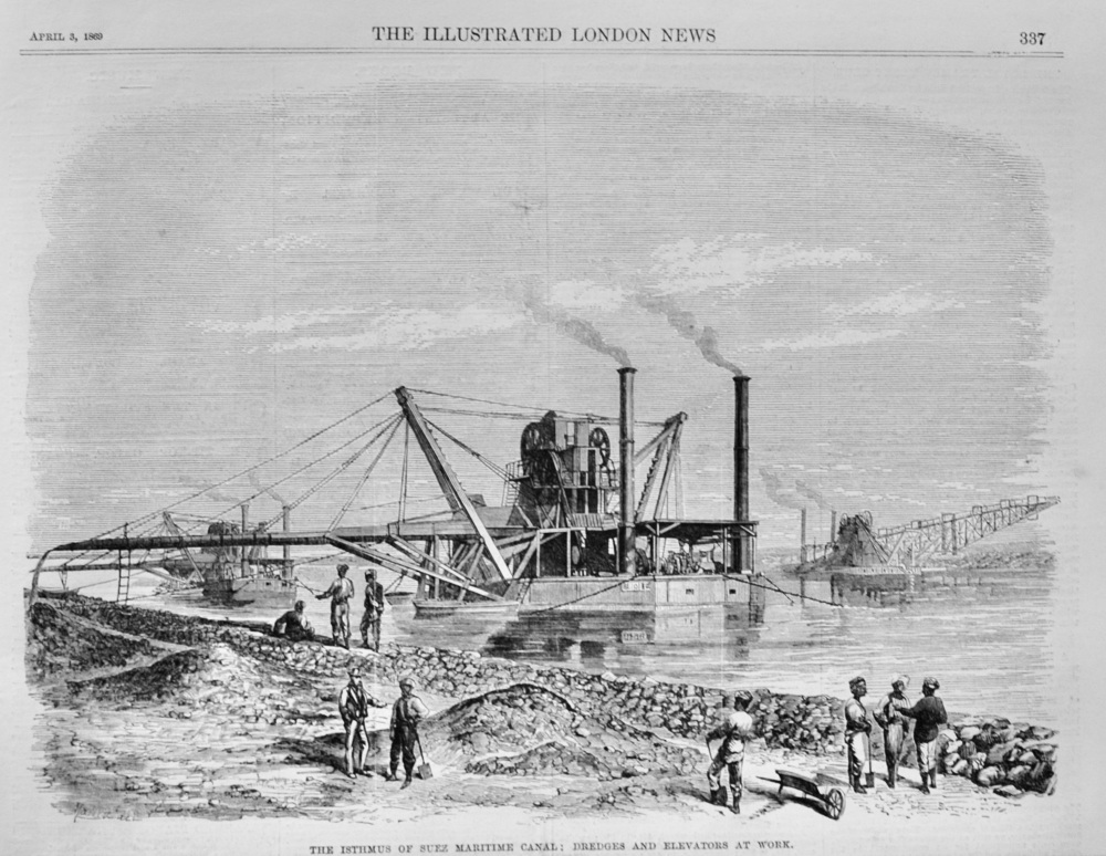 The Isthmus of Suez Canal - 1869