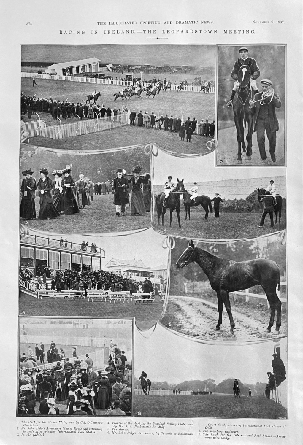 Racing in Ireland.- The Leopardstown Meeting.  1907.