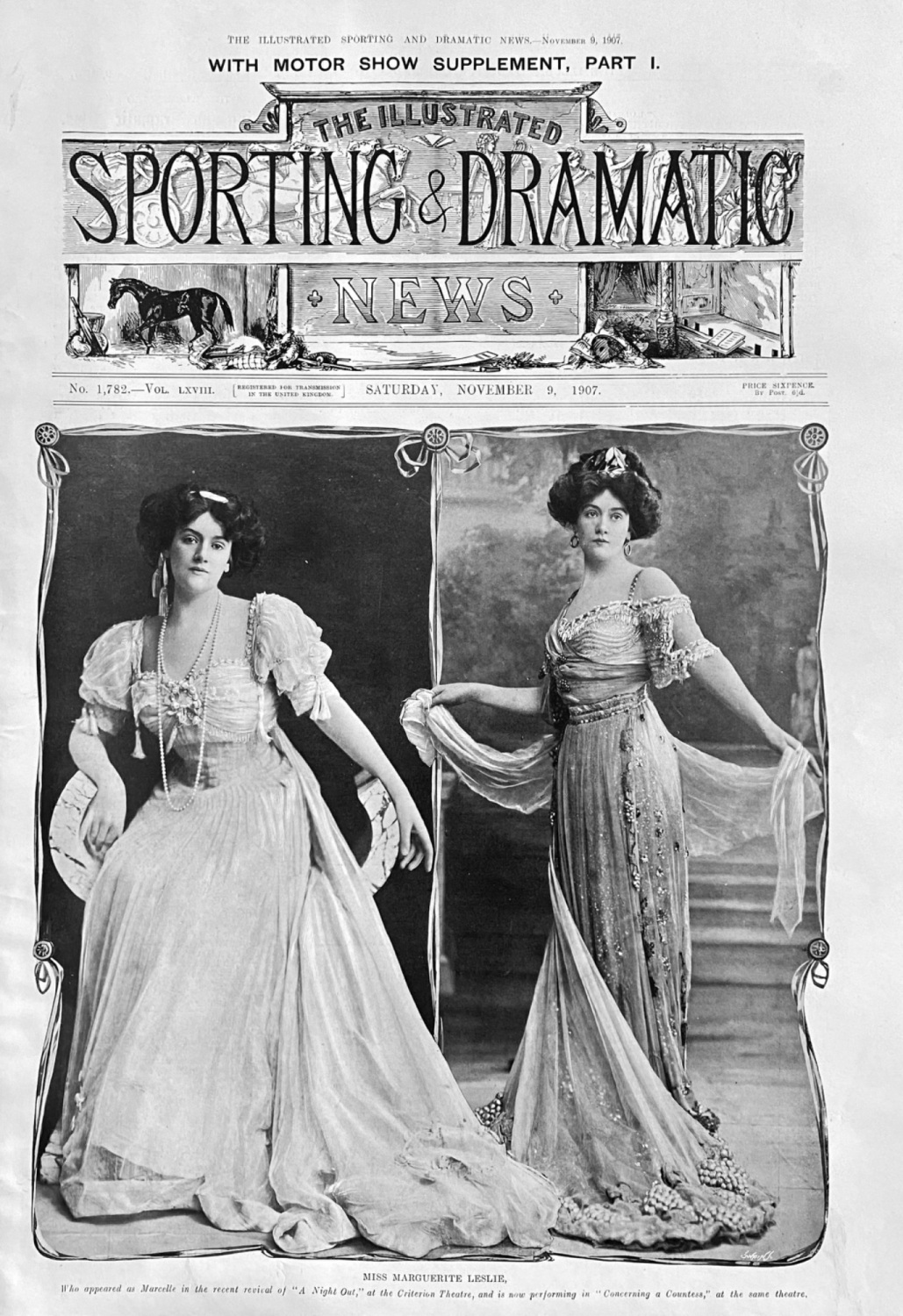 Miss Marguerite Leslie,  1907.