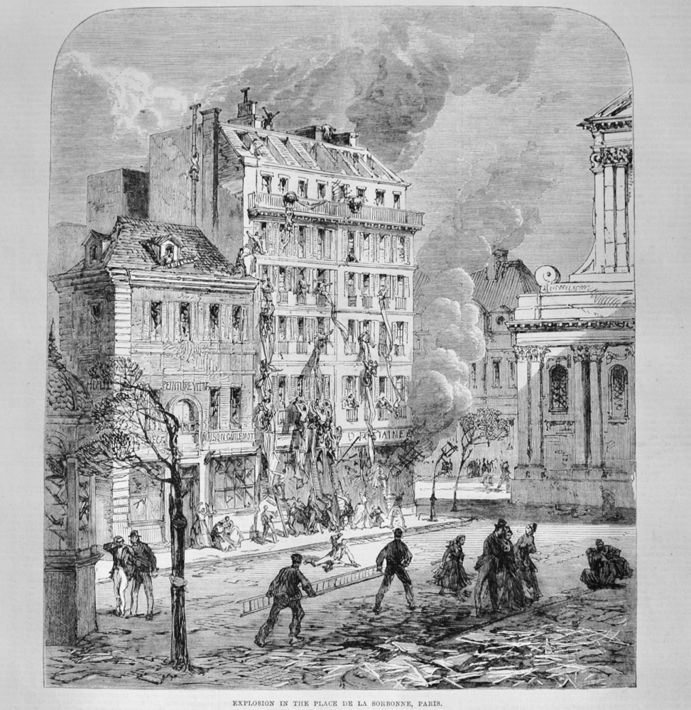 Explosion in the Place De La Sorbonne, Paris