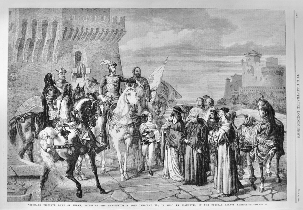 "Bernabo Visconti, Duke of Milan" 1869