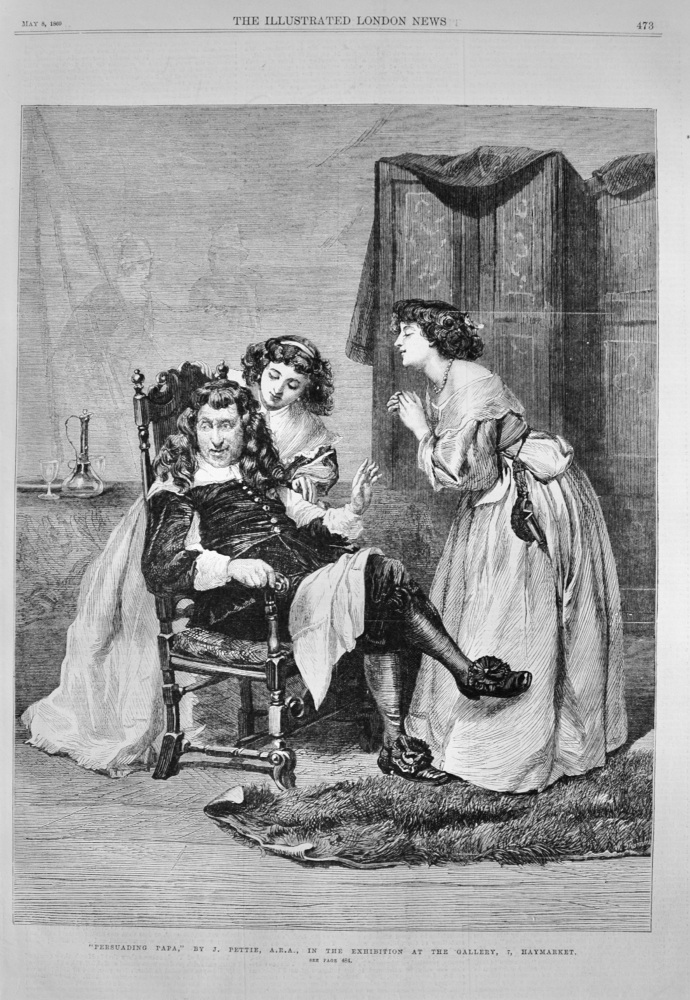 "Persuading Papa," by J Pettie, A.R.A.