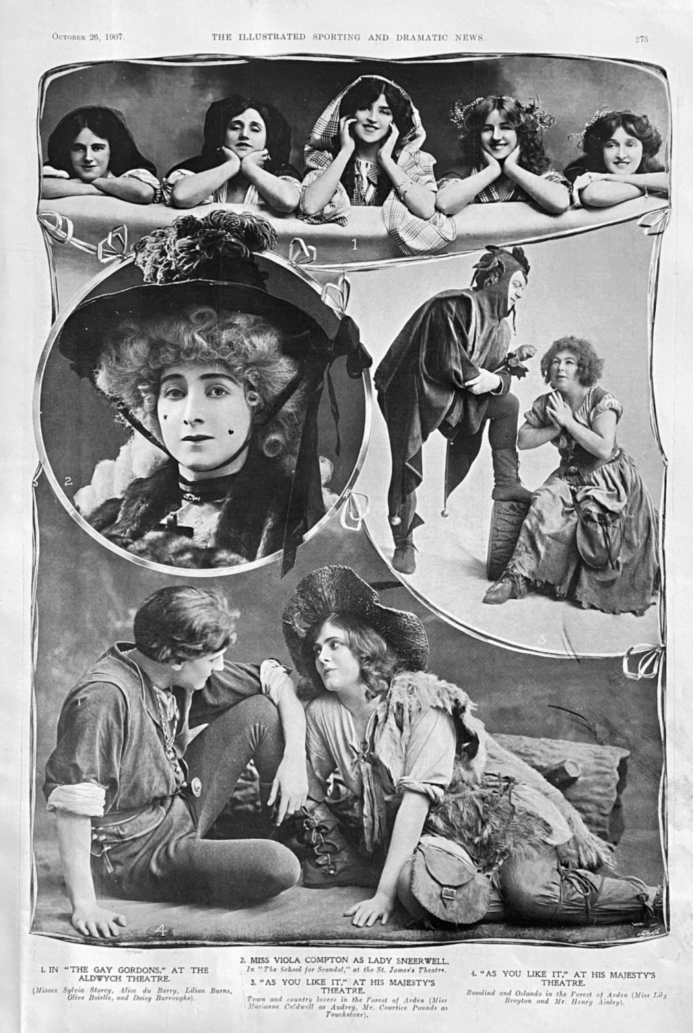 Actors and Actresses of the Day. 1907.