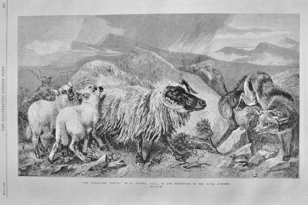 "The Unwelcome Visitor" by R Ansdell, A.R.A.