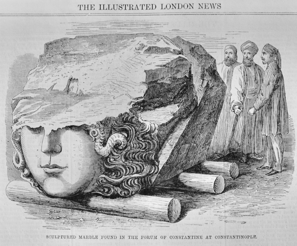 Sculptures Marble found at Constantinople