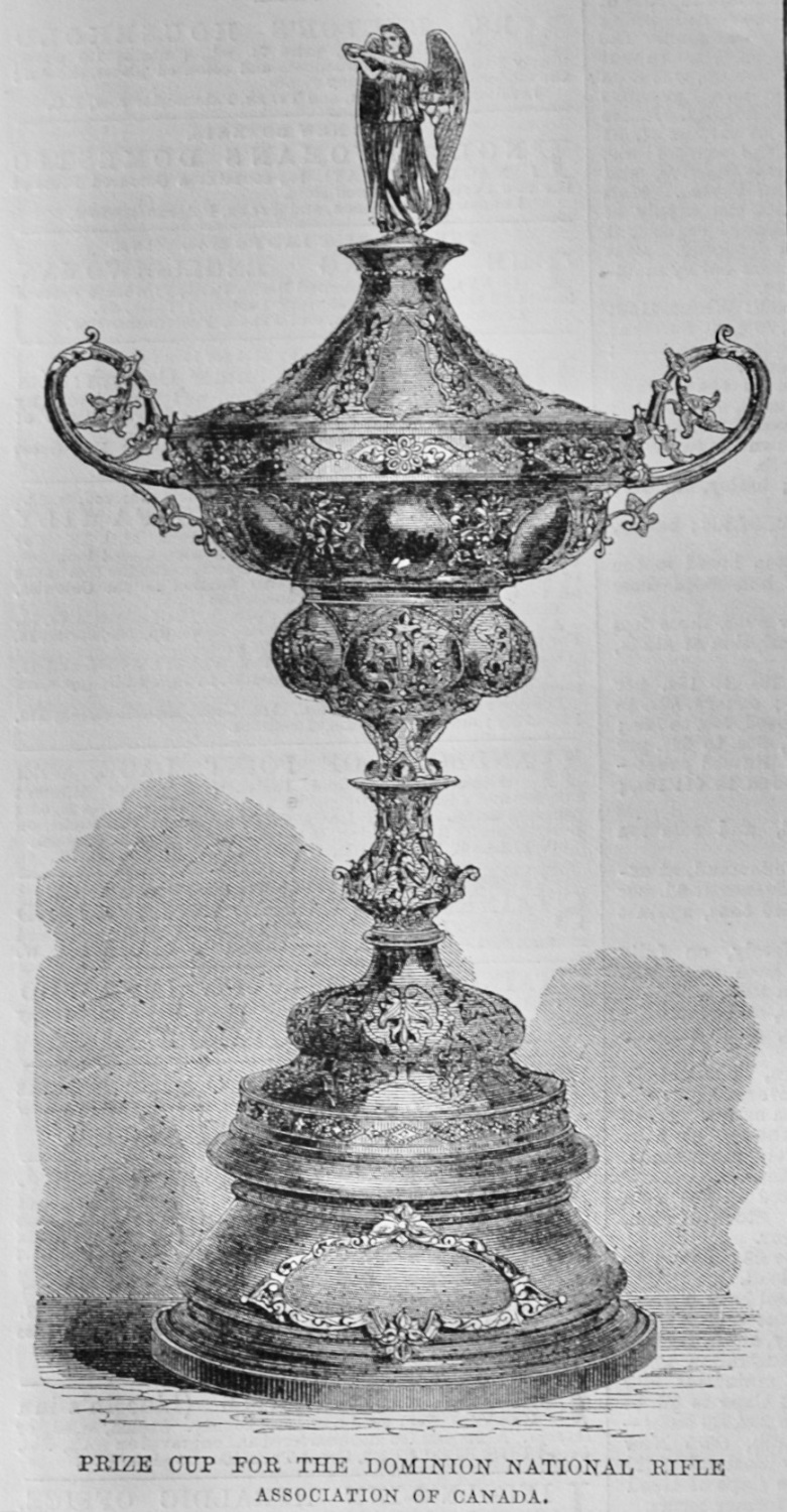 Prize Cup for the Dominion National Rifle - Canada - 1869