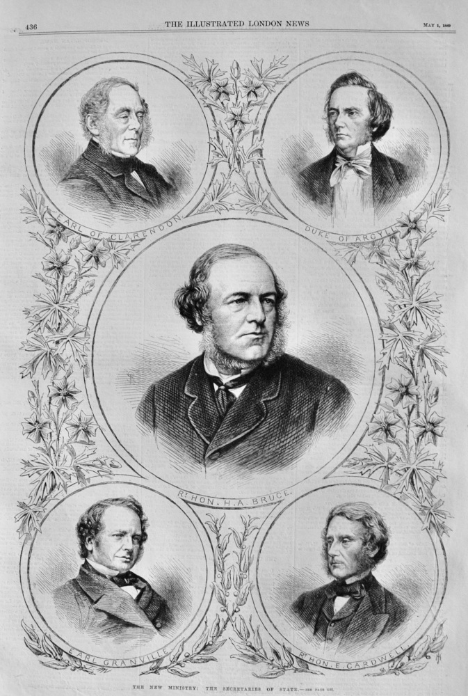 The New Ministry:  The Secretaries of State - 1869