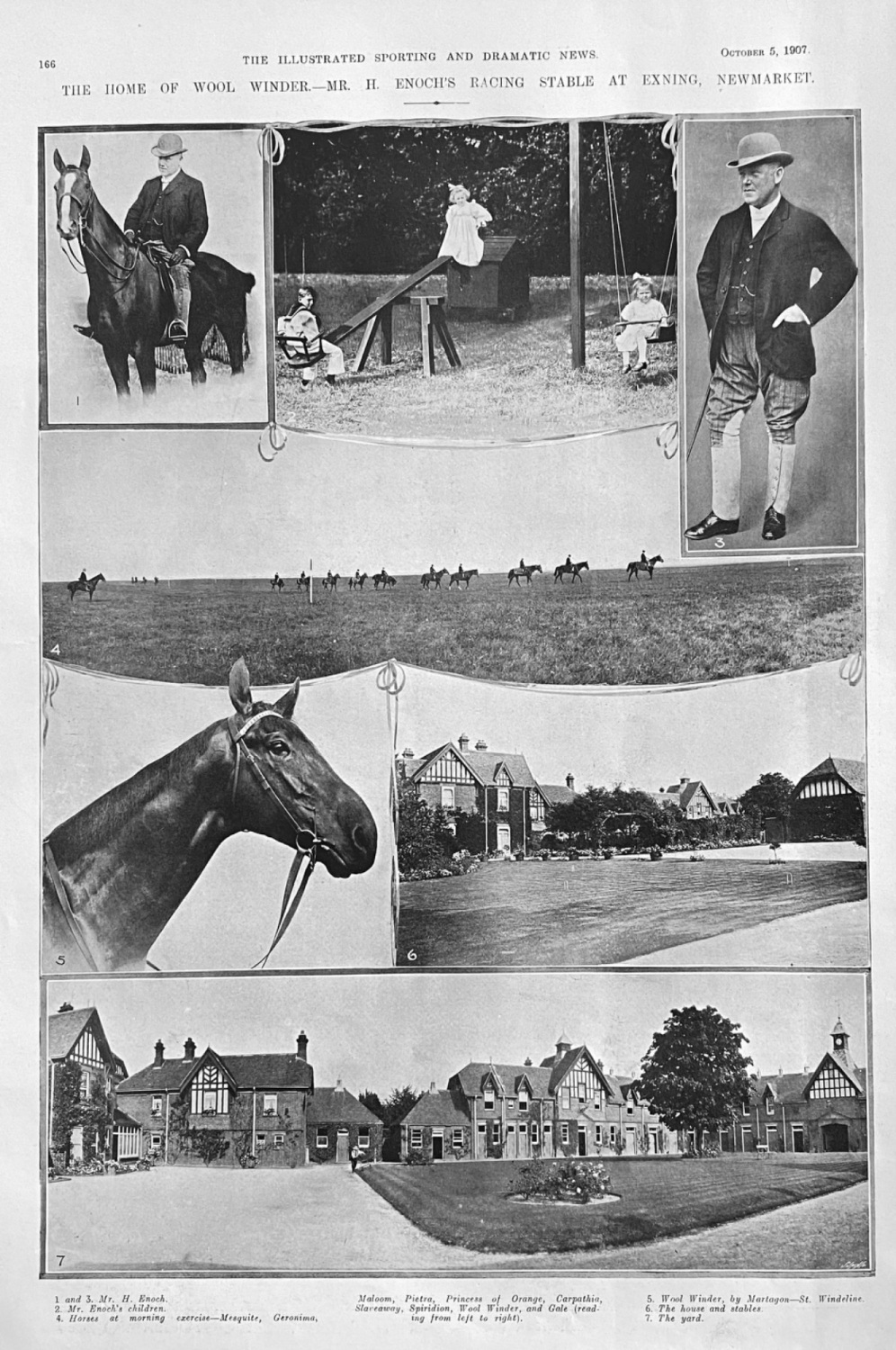 The Home of Wool Winder.- Mr. H. Enoch's Racing Stable at Exning, Newmarket