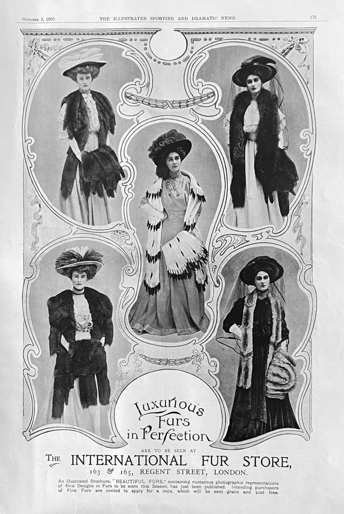 The International; Fur Store.  1907.