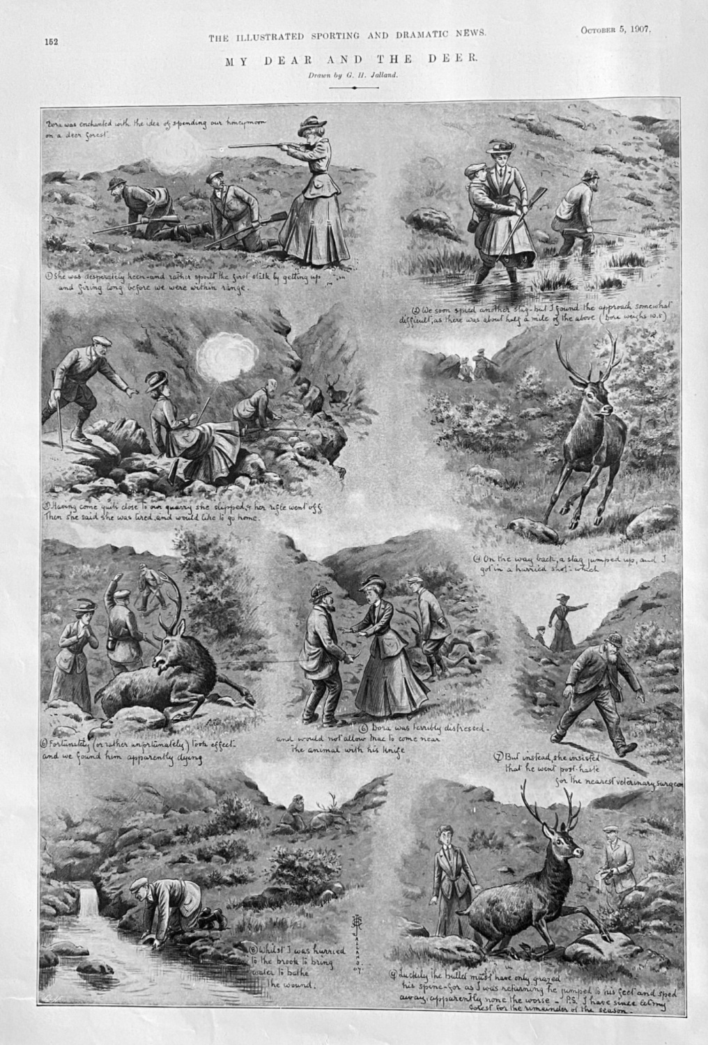 My Dear and The Deer.  1907.