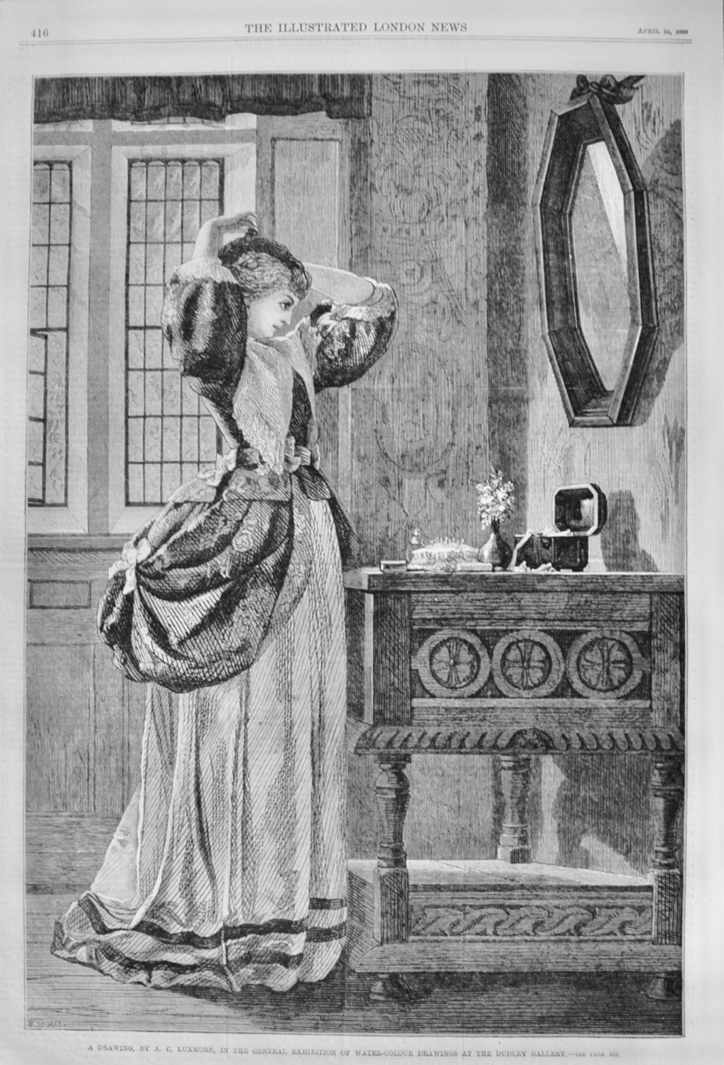 A Drawing, by A C Luxmore - 1869