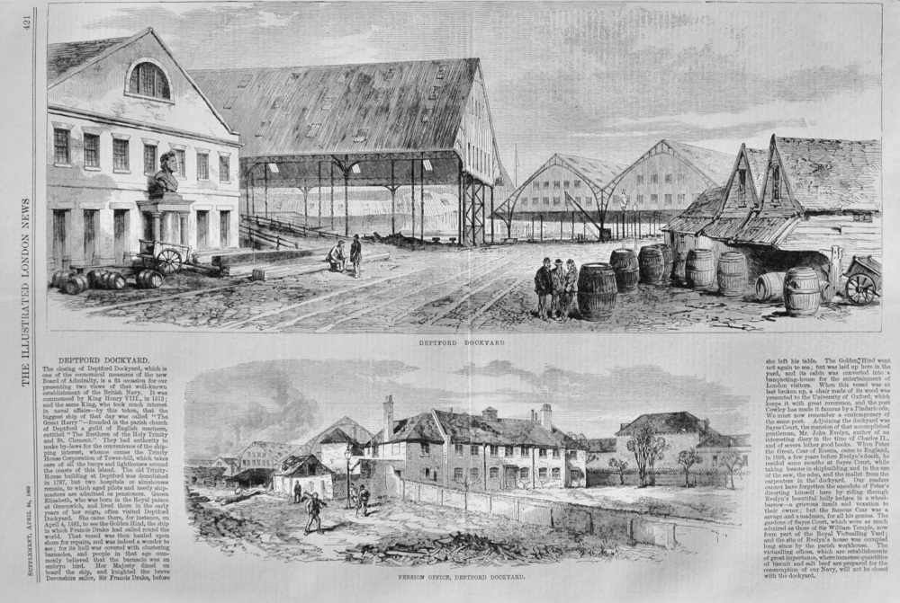 Deptford Dockyard - 1869