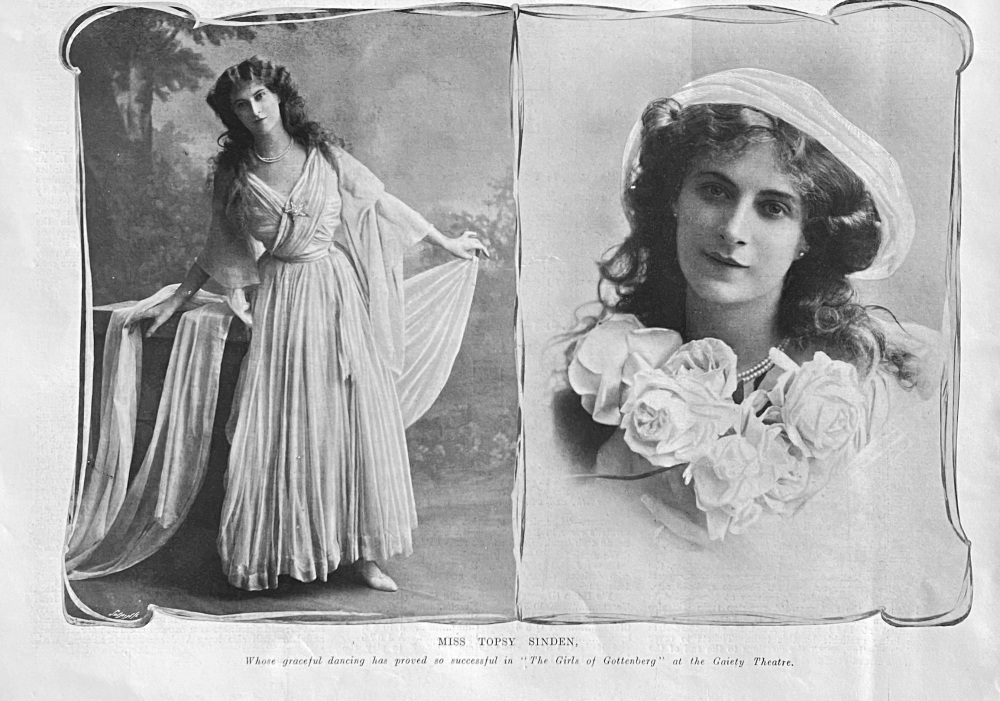Miss Topsy Sinden.  1907.
