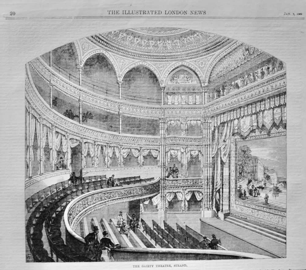 The Gaiety Theatre, Strand - 1869