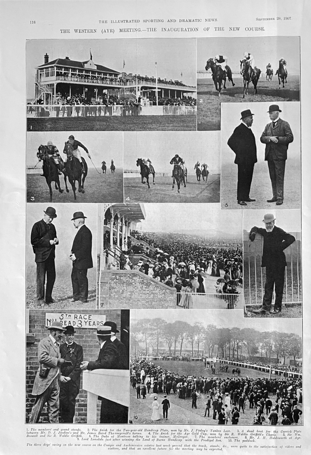 The Western (Ayr) Meeting.-  The Inauguration of the new Course.  1907.