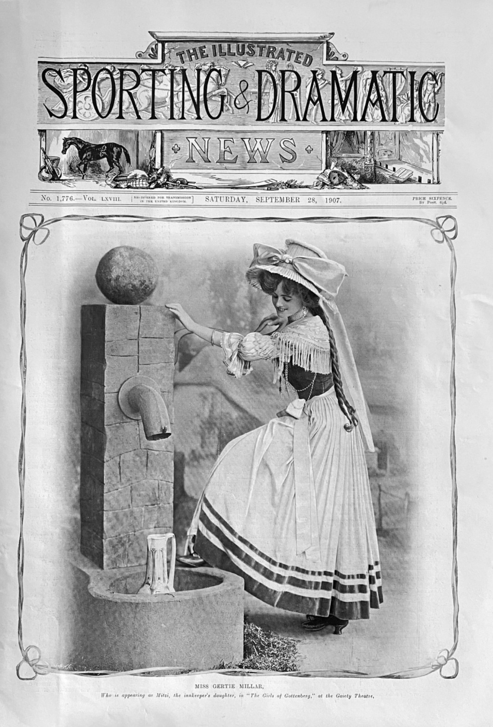 Miss Gertie Millar.  1907.