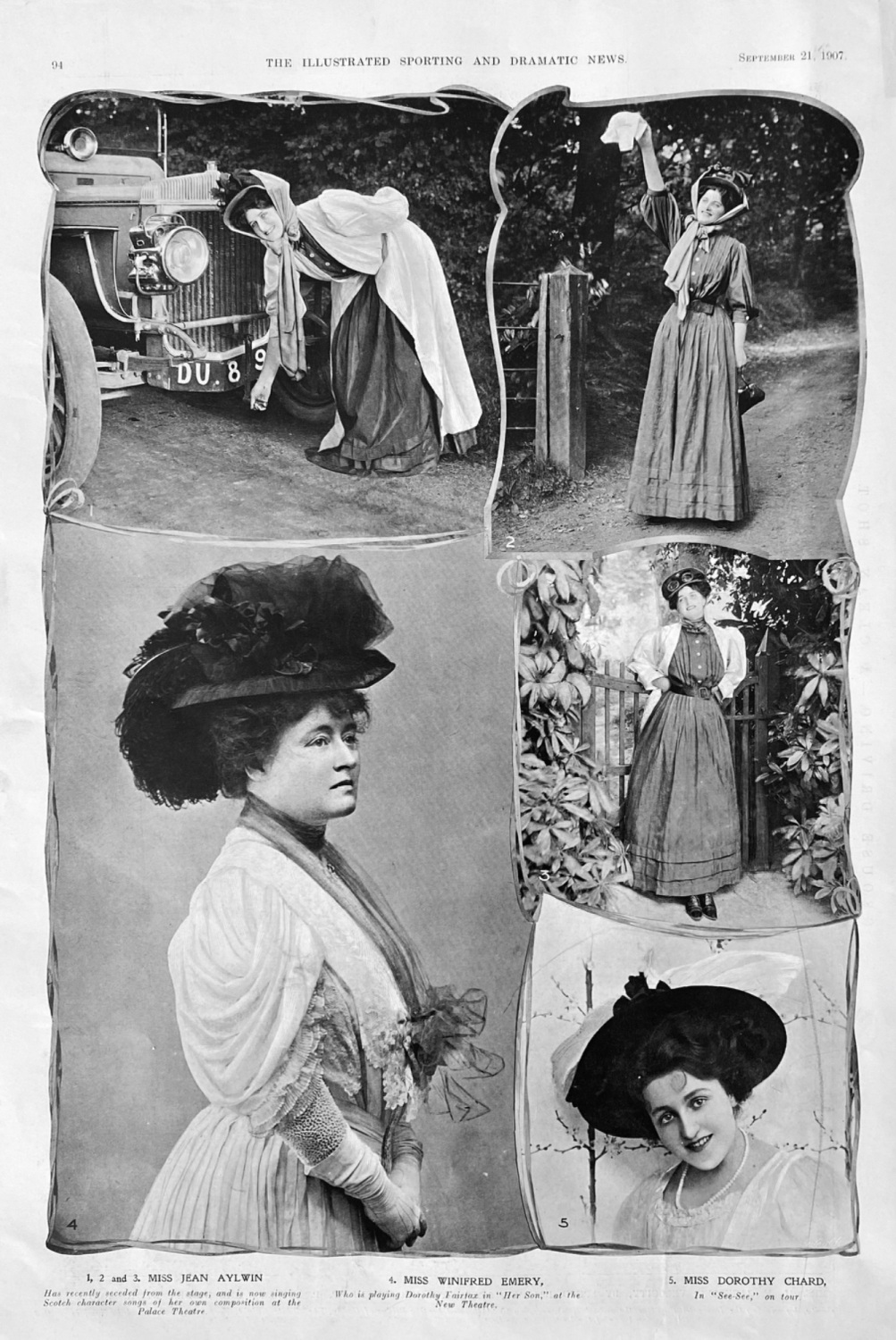 Actresses from the Stage . 1907.