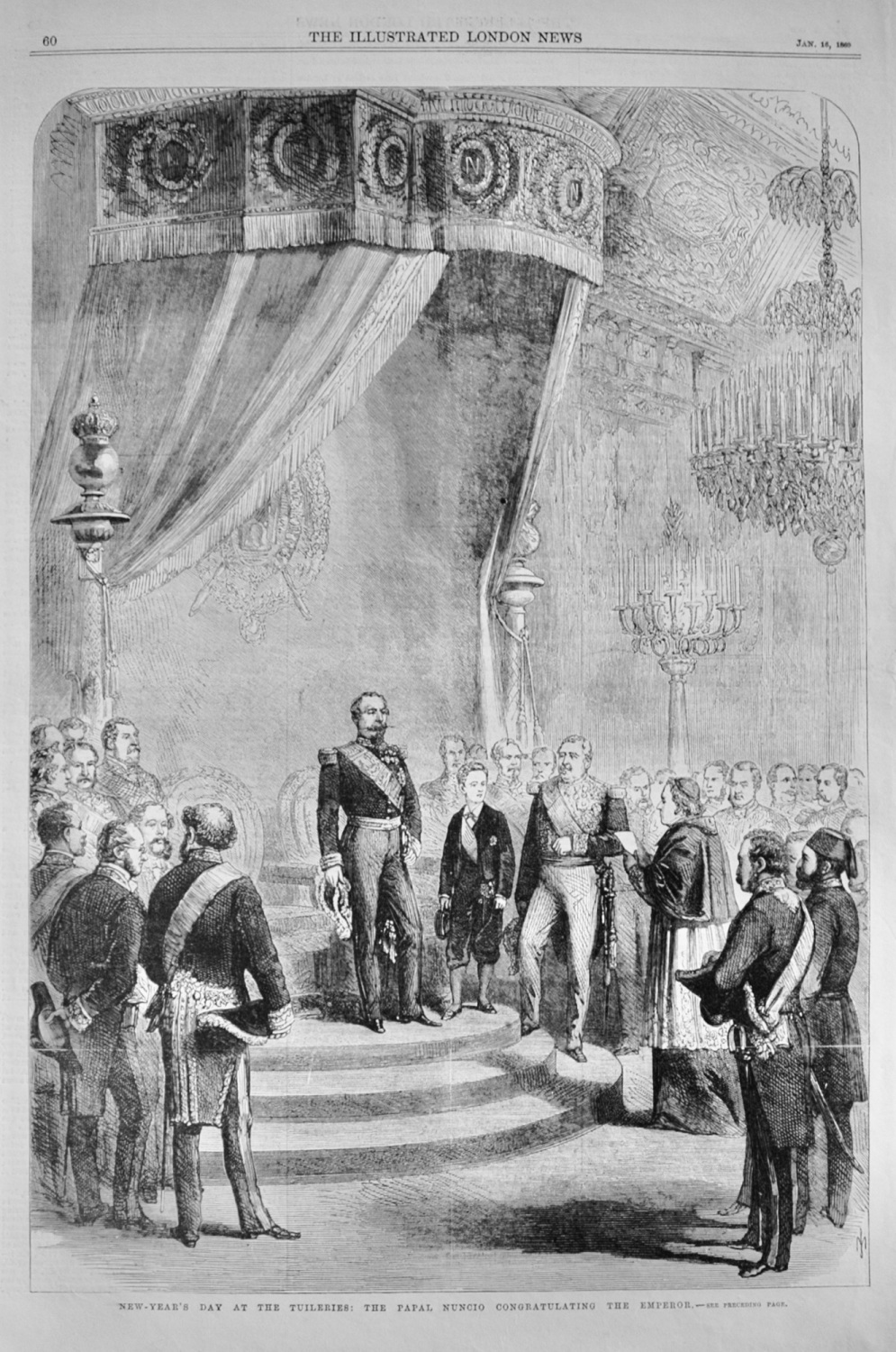 The Papal Nuncio congratulating the Emperor - 1869