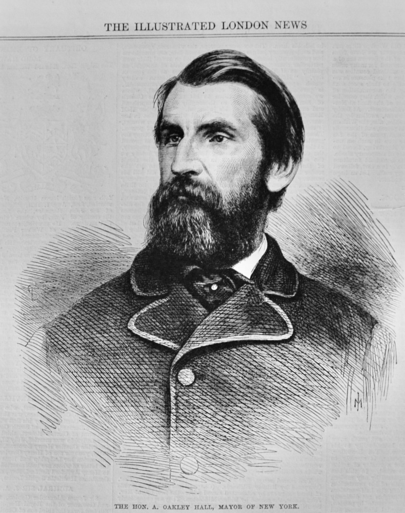 The Hon A Oakley Hall - 1869
