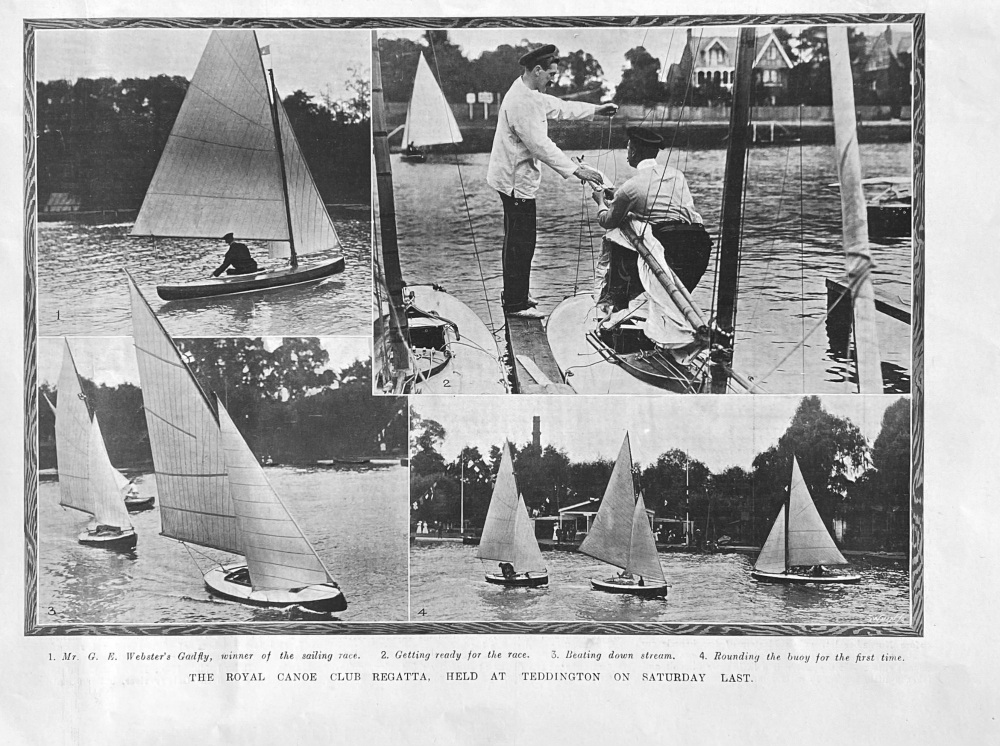 The Royal Canoe Club Regatta, held at Teddington on Saturday Last. 1907.
